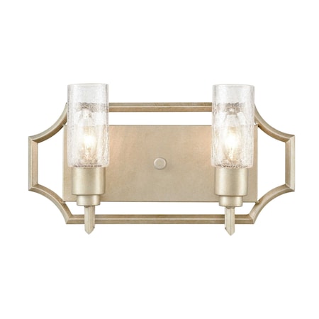 ELK HOME Cheswick 16'' Wide 2-Light Vanity Light - Aged Silver 33442/2